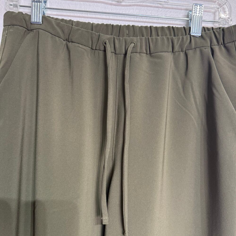 Athleta Olive Green Snap Side Drawstring Pants Sz XS - Picture 4 of 11